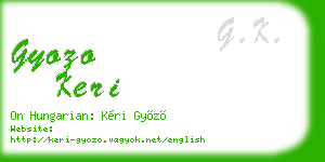 gyozo keri business card