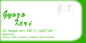 gyozo keri business card